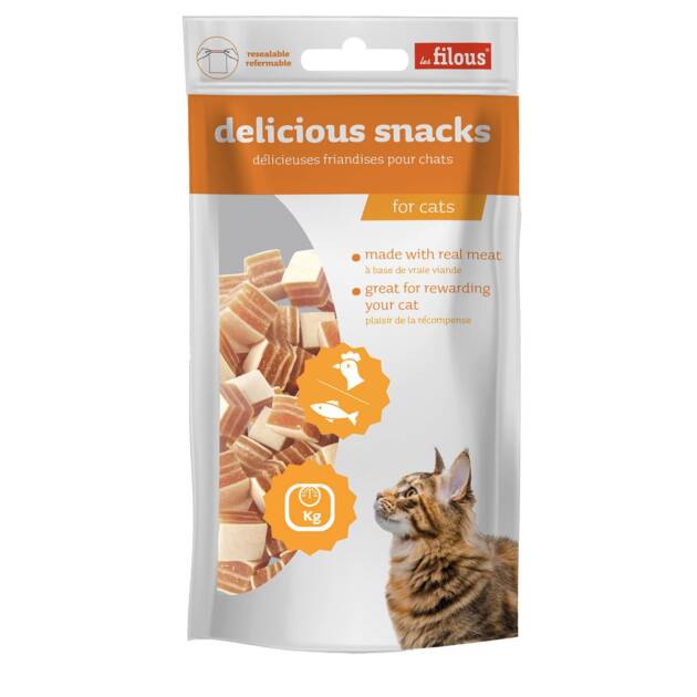 Les Filous - Bouchées au poulet & poisson - 50g