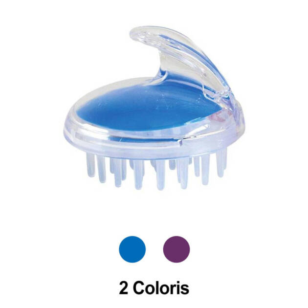 IDéalDog - Brosse massante - Bleu