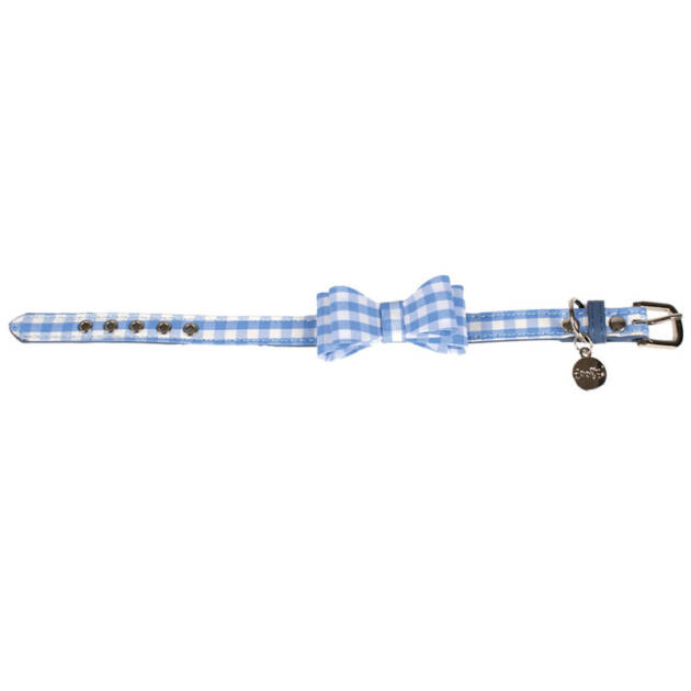 Collier Vichy - T30 - 21/26 cm*15 mm - Bleu clair