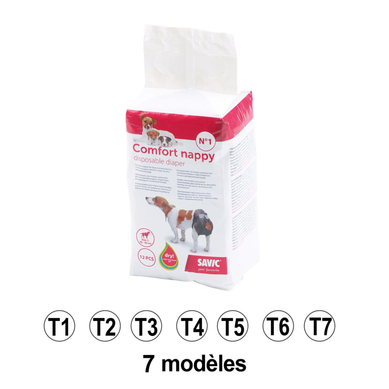 Nappy - Couches Comfort - 40 à 58 cm