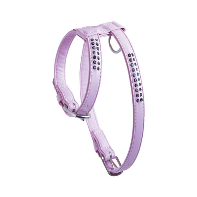 Harnais Glamorous - 1 rang - Rose - 20-40 cm*1,2 cm