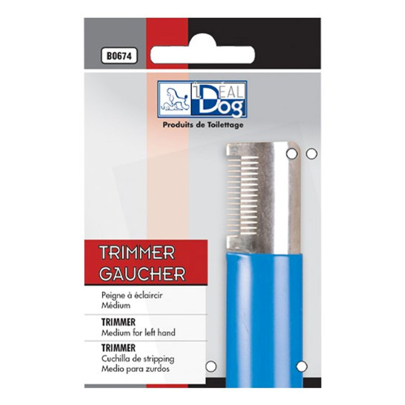 IDéalDog - Trimmer moyen - Bleu - Gaucher