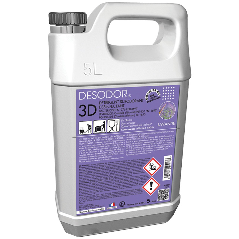 Desodor - 3D détergent Lavande - 5l.