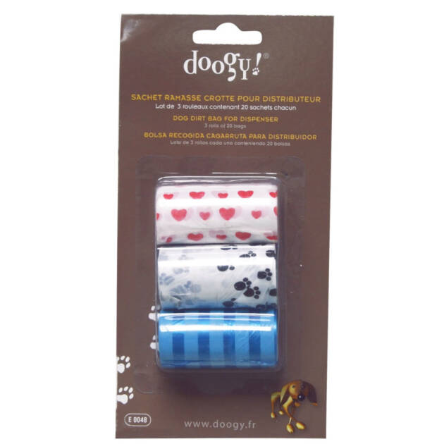 Lot de 4 rouleaux de 20 sachets - Coloris variés
