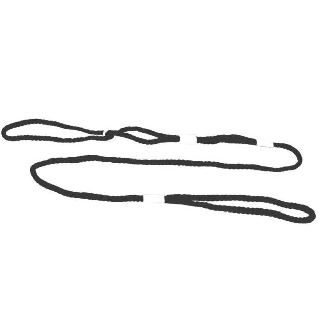 Laisse de présentation ronde 120 cm*5 mm - Noir
