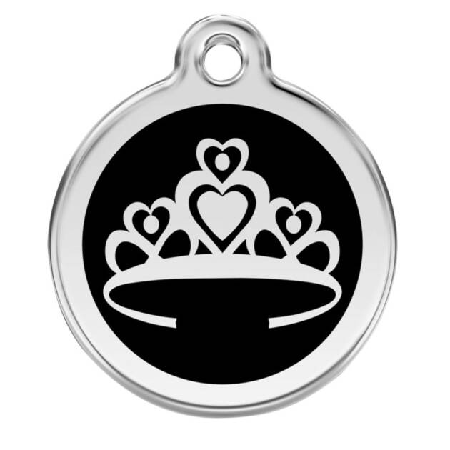 Red Dingo - Médaille chien - 38 mm - Noir Couronne