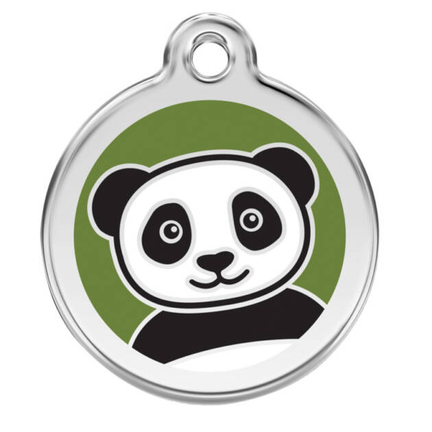 Red Dingo - Médaille chien - 30 mm - Vert Panda