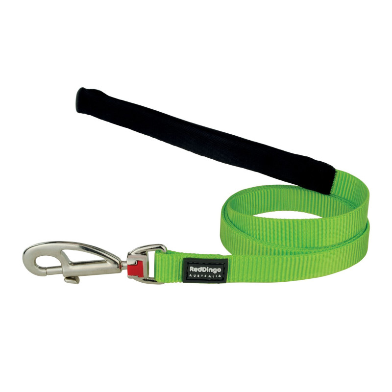 Red Dingo Basic - Laisse poig. - 1,2m x15 mm - Vert