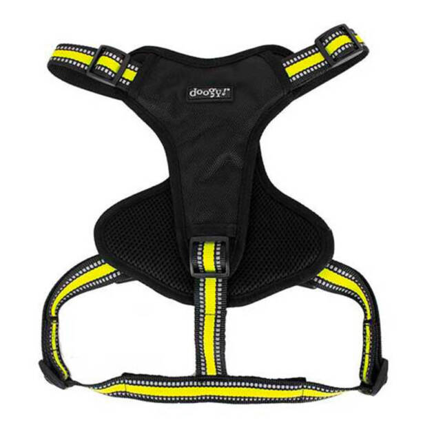 Doogy - Harnais Sport- S - Jaune néon