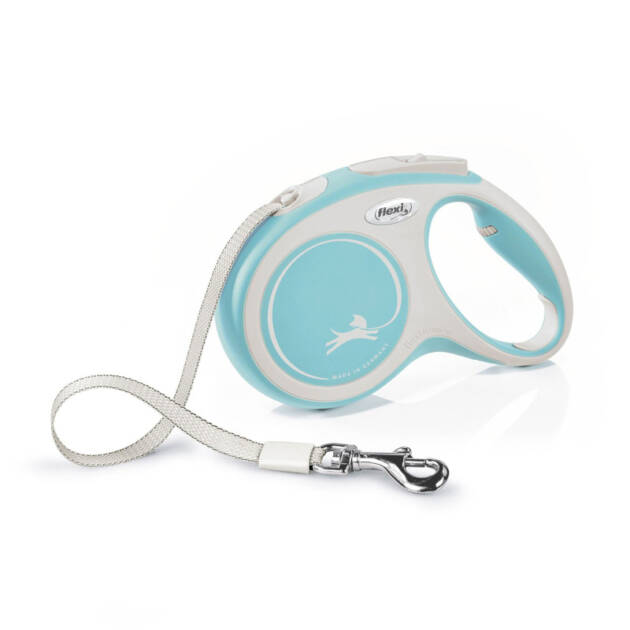 Flexi New Comfort - Medium - Sangle 5 m - Bleu ciel