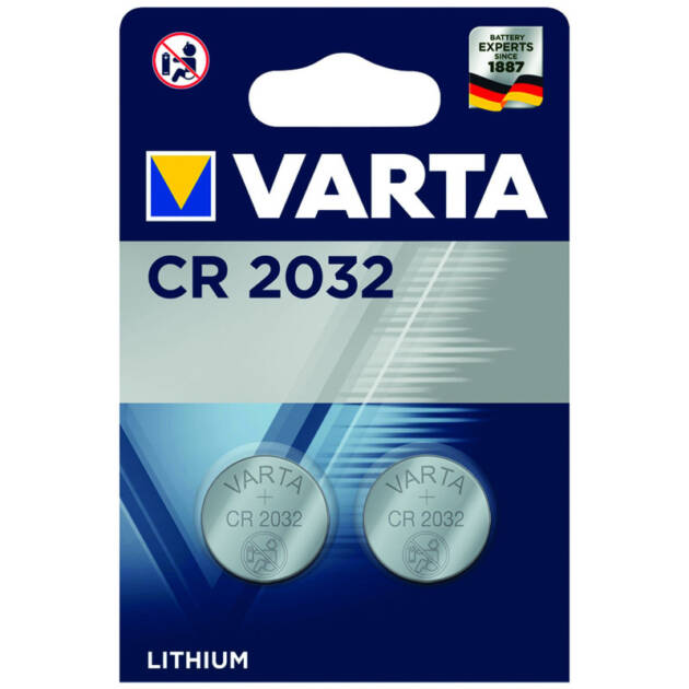 Varta - Lot de 2 piles 3V au lithium - CR2032