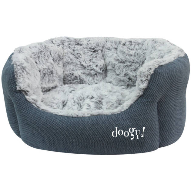 Doogy Whooly bleu - Corbeille ouatinée