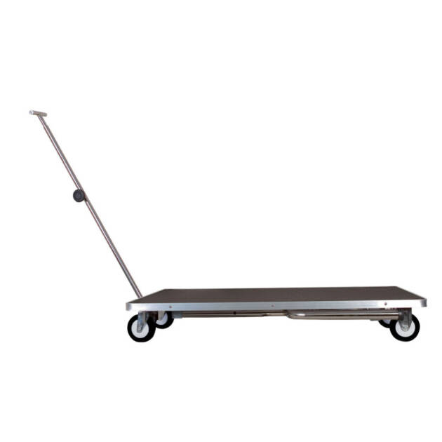 Phoenix - Table pliante - T95 - Noir - Roulettes
