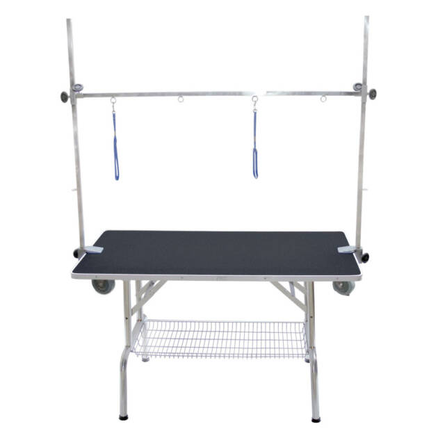 Phoenix - Table pliante - T110 - Noir - Roulettes