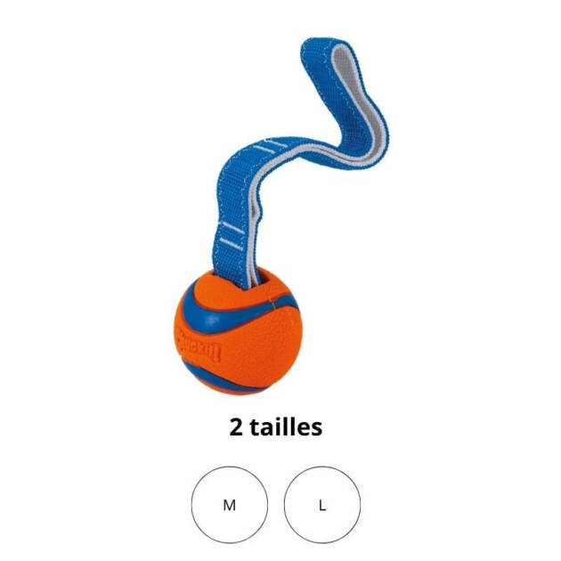 Chuckit! Ultra Tug – Balle avec corde pour chien