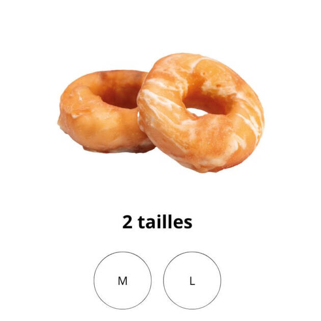 Donuts à mâcher poulet & cabillaud pour chien x18
