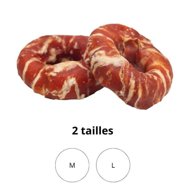 Donuts à mâcher canard & cabillaud pour chien x18